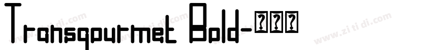 Transgourmet Bold字体转换